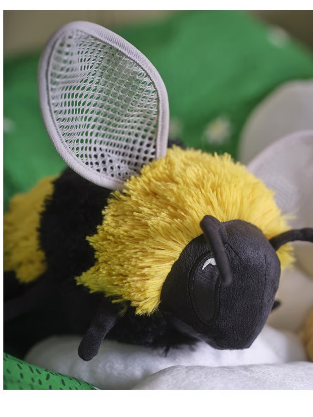 IKEA Plush Bumblebee Toy - Yellow & Black